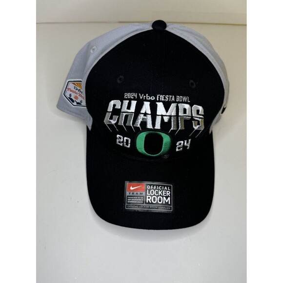 Oregon Ducks Nike Brand 2024 VRBO Fiesta Bowl CHAMPIONS HAT Adjustable BRAND NEW - Picture 1 of 1